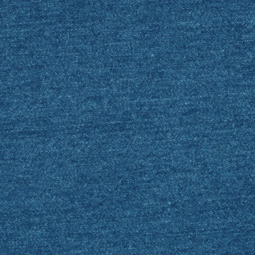 Dutch washed stretch cotton denim - medium wash blue