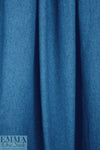 Dutch washed stretch cotton denim - medium wash blue .875 yds
