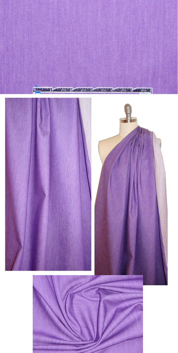 Italian stretch denim - hyacinth