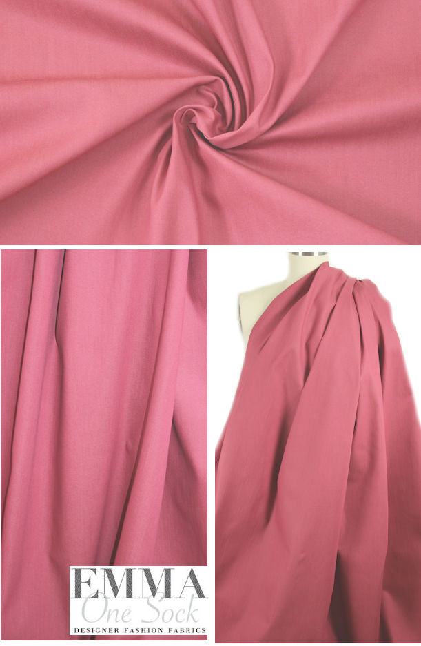 Italian soft red stretch denim 2.25 yds