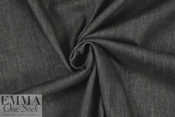 Italian high-fashion stretch denim - black