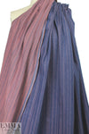 Italian enzyme wash denim - indigo/rouge *FLAW* 1.125 yds