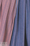 Italian enzyme wash denim - indigo/rouge .66 yds