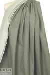 Italian enzyme wash stretch denim - sage heather .75 yds