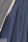 Italian enzyme wash reversible denim - indigo/beige 2 yd