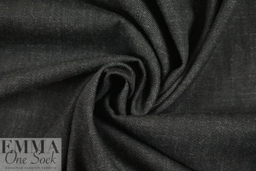 Italian enzyme wash denim - off black