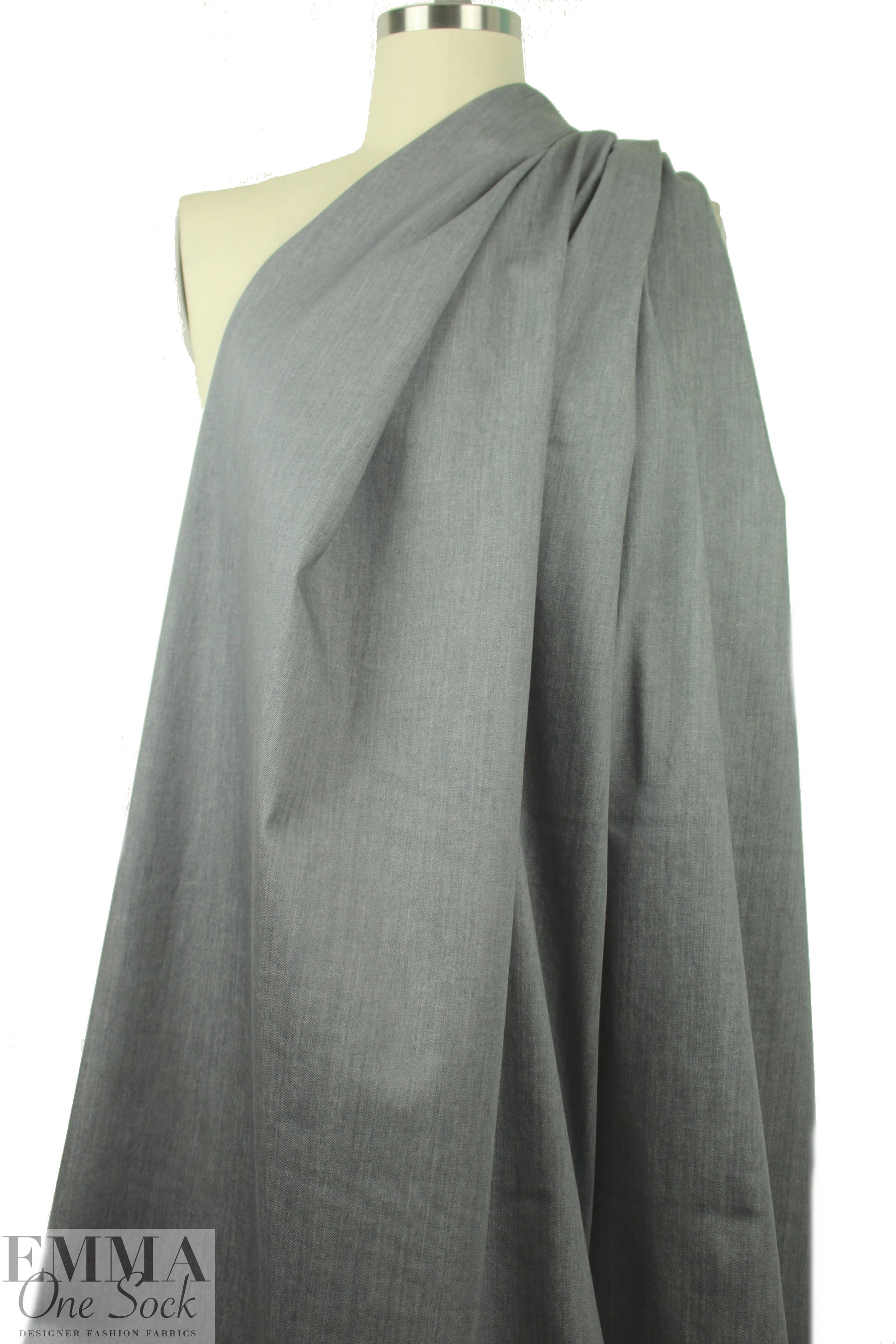 Italian stretch denim - light gray 1.33 yds