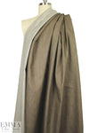 Italian cotton/silk denim - cafe-au-lait
