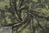 Italian abstracted floral printed stretch denim .5 yds