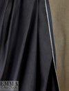 Italian doubleface cotton denim - indigo/taupe 1.25 yds