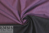 Italian doubleface cotton denim - lavender/off black