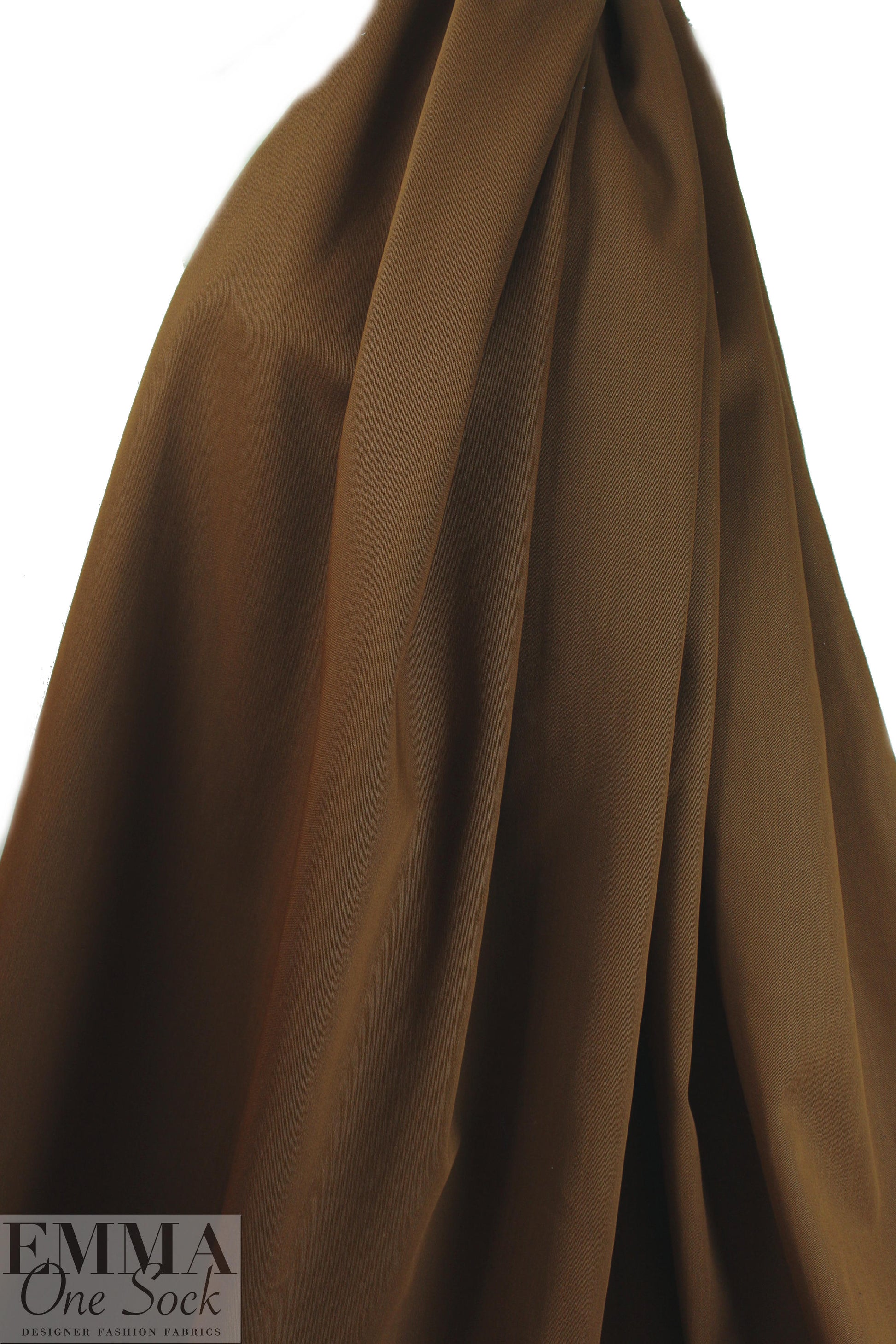 Italian doubleface cotton denim - spicy brown