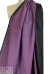 Italian doubleface cotton denim - iris/off black 1 yard