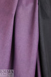 Italian doubleface cotton denim - iris/off black 1 yard