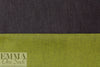 Italian doubleface cotton denim - lime/off black 1.9 yds