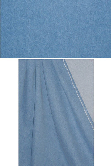 100% cotton denim - bleached blue