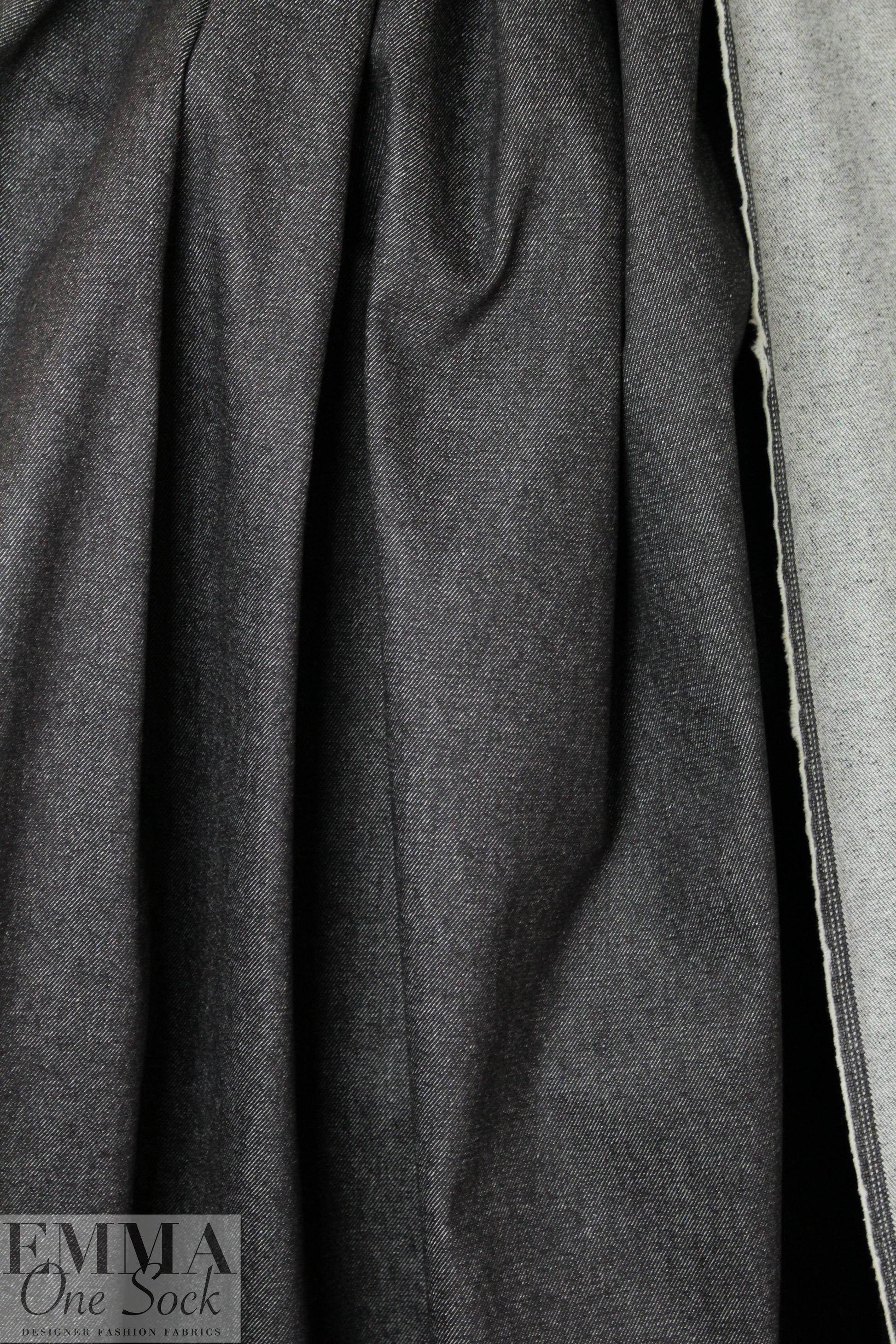 10 oz. classic black denim (no stretch) .875 yds