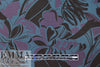 Italian 'muted blooms' cotton stretch denim .625 yds