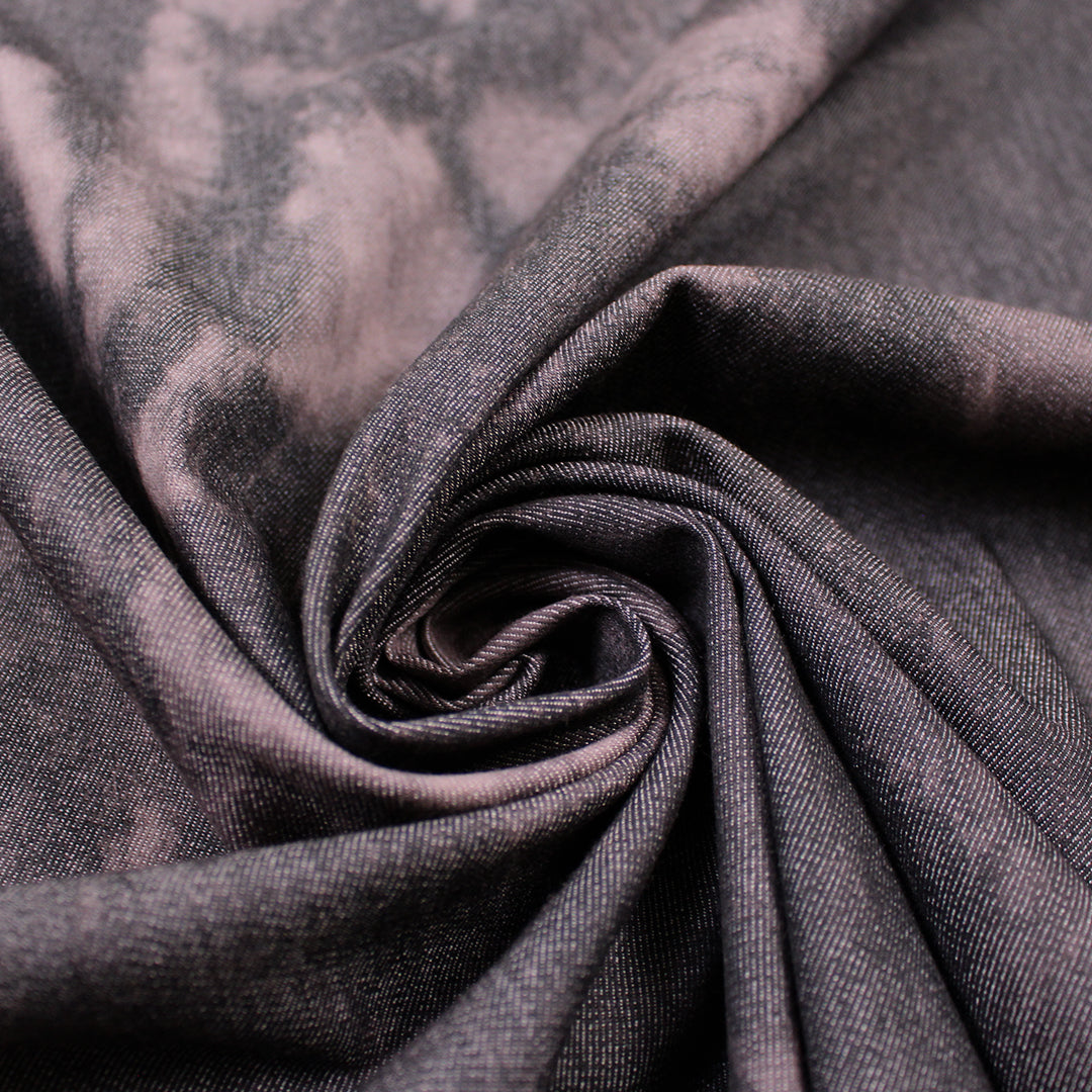 Italian lightweight cotton stretch denim - purple haze 2 yds