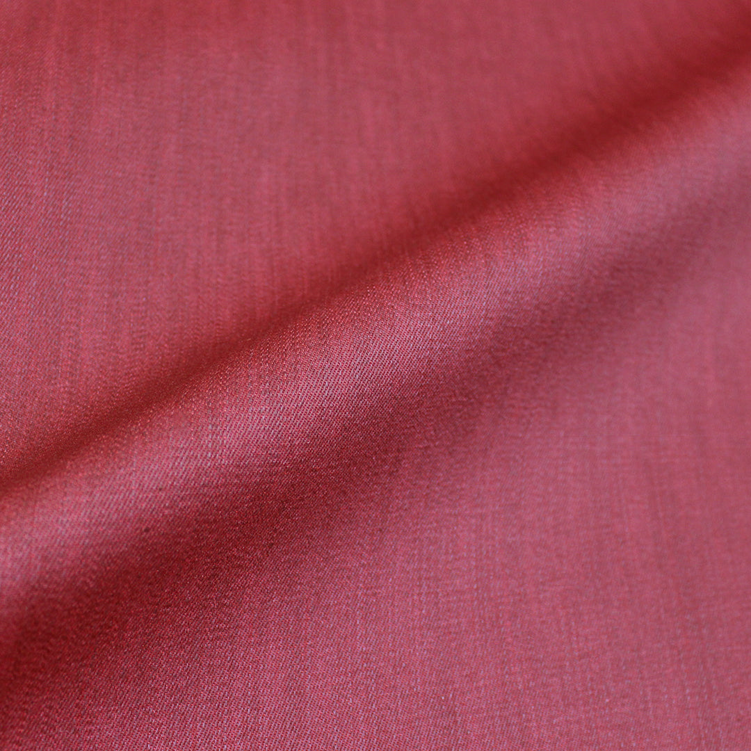 Italian wax-look reversible stretch denim - garnet/port 1.25 yds