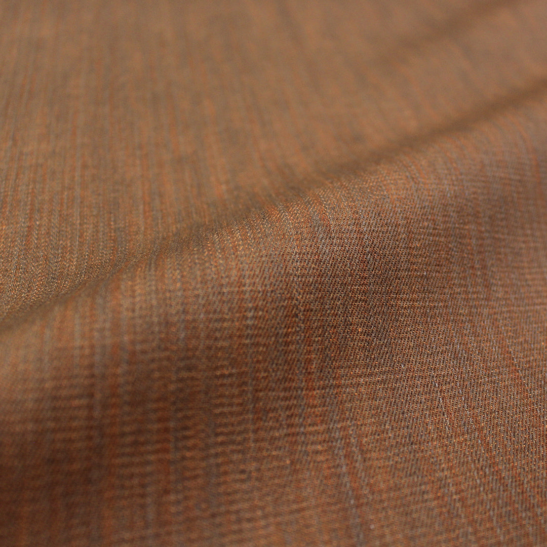 Italian wax-look reversible stretch denim - rust/nutmeg 1.875 yd