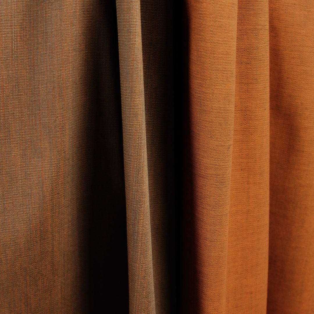 Italian wax-look reversible stretch denim - rust/nutmeg 1.75 yds