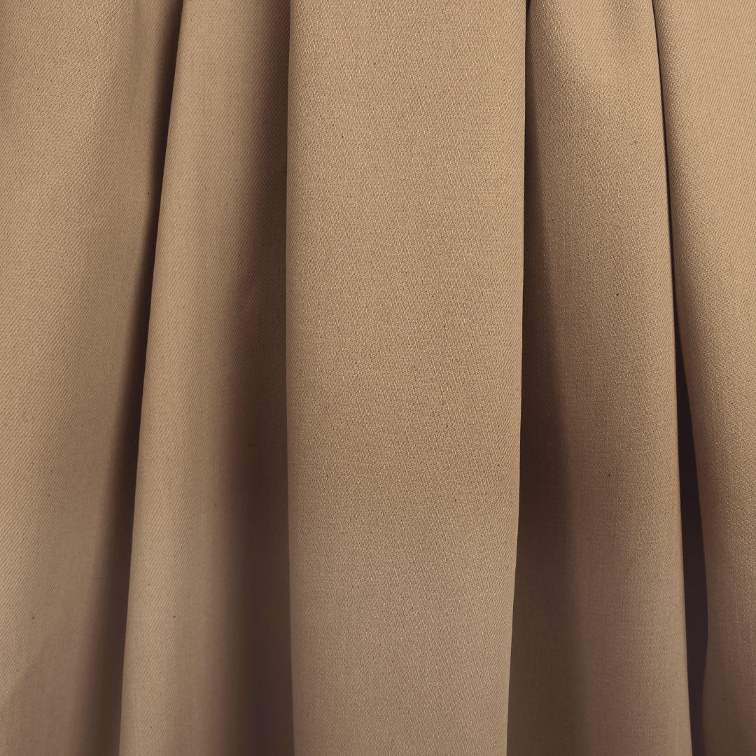 Italian mid-weight stretch cotton denim - brown sugar .5 yds