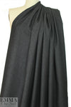 stretch cotton blend denim - off black .75 yds