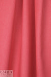 stretch cotton blend denim - coral red