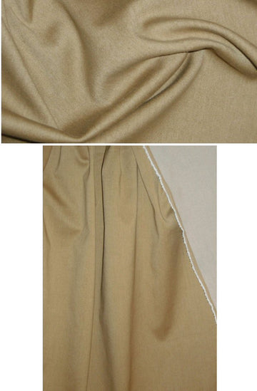 stretch cotton blend denim - wheat .75 yds