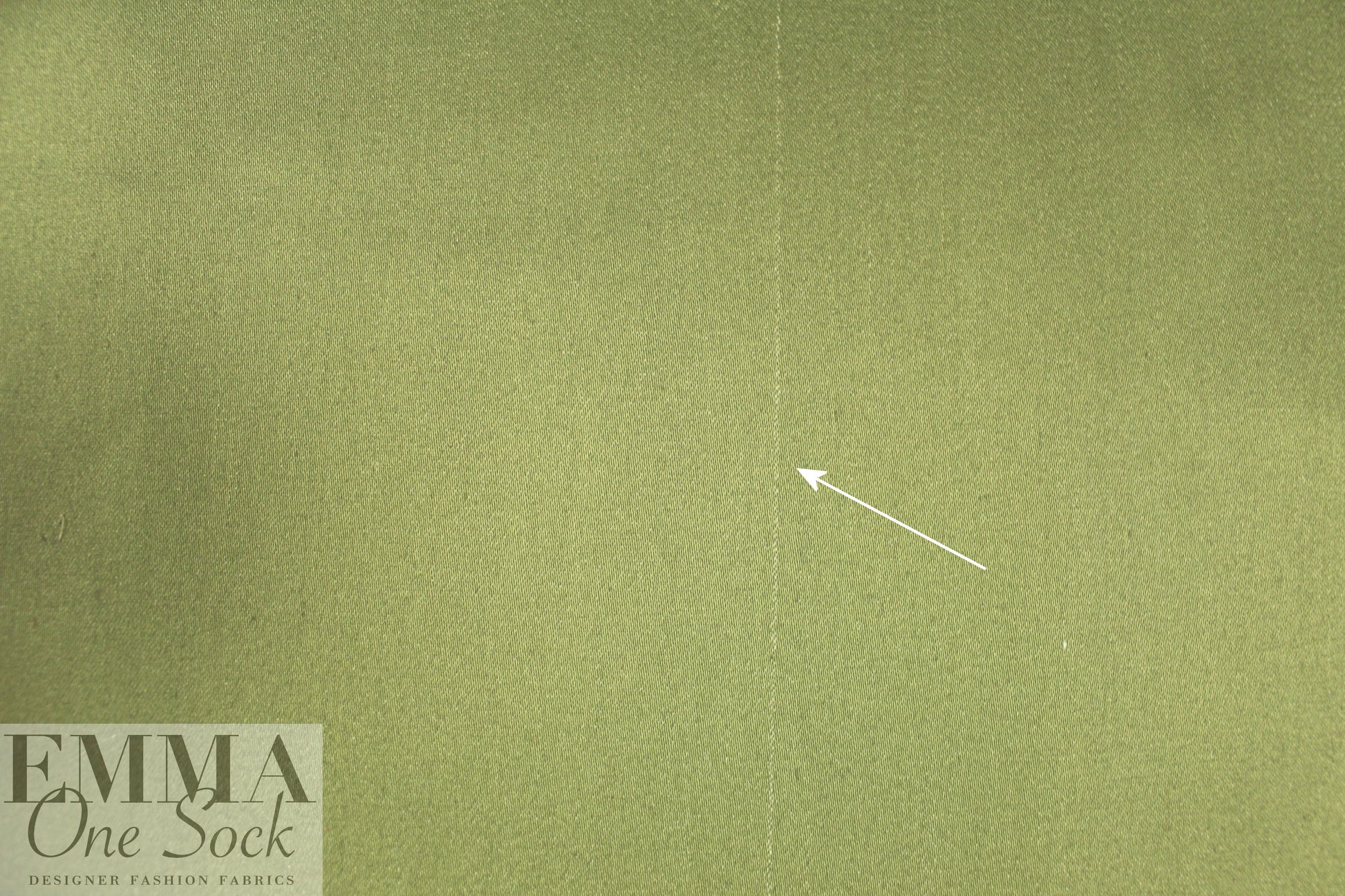 stretch cotton blend denim - moss **FLAW**