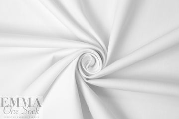 cotton/recycled poly/spandex stretch denim - white