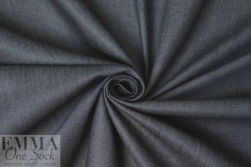 cotton/recycled poly/spandex stretch denim - off black .5 yds