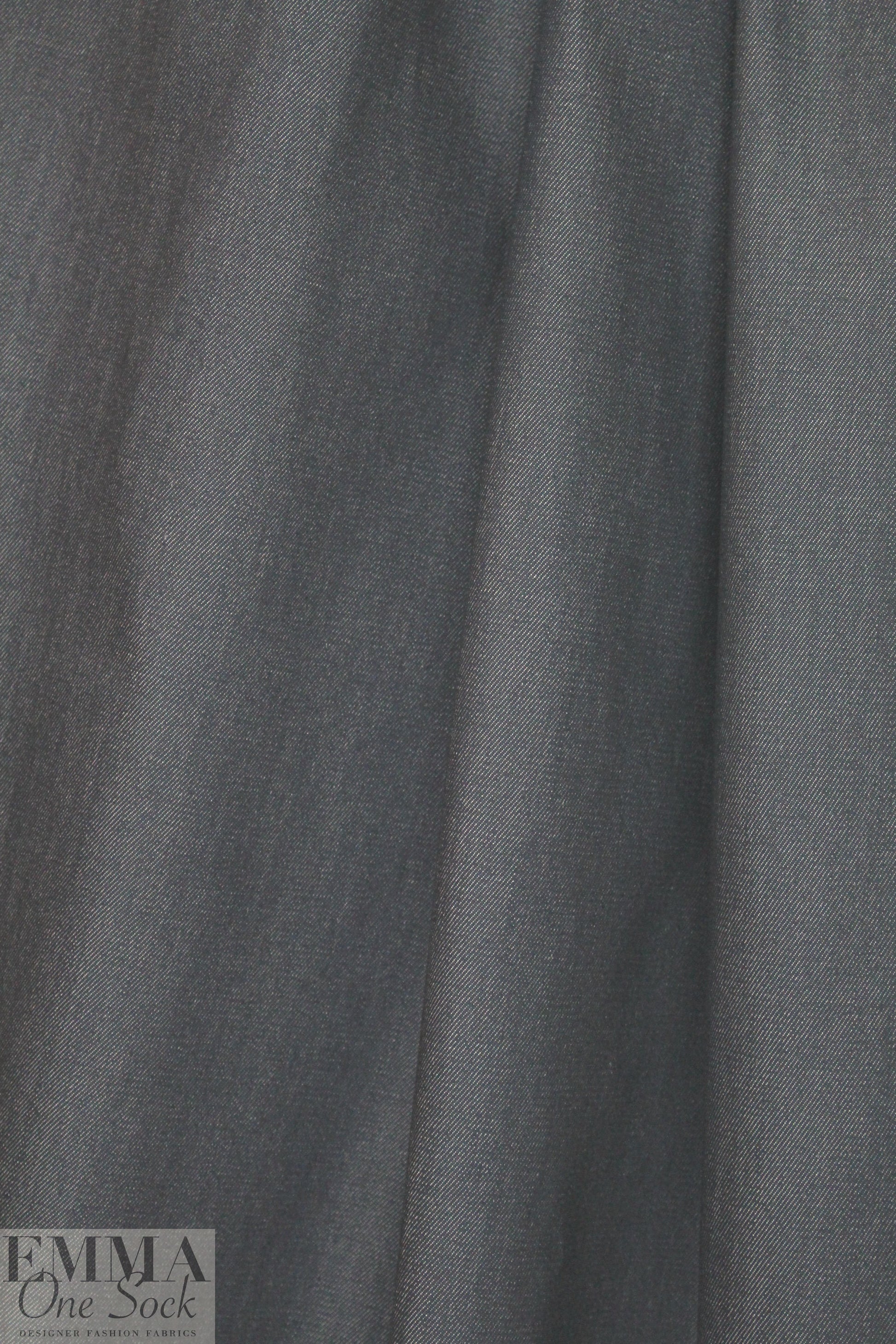 cotton/recycled poly/spandex stretch denim - off black 1.75 yd
