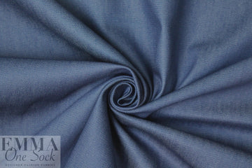 cotton/recycled poly/spandex stretch denim - soft blue