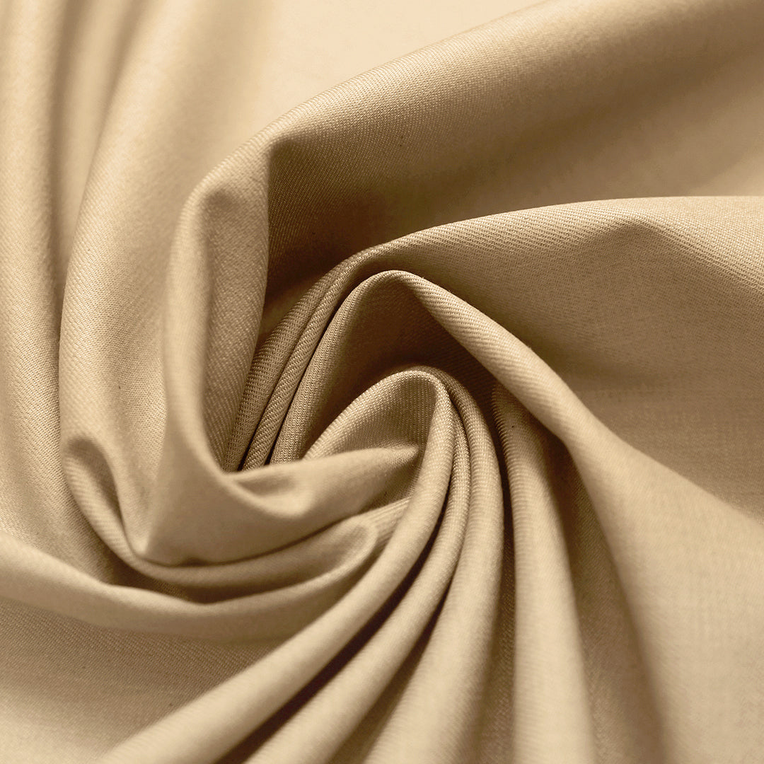mid-weight stretch denim, Oeko-Tex cert. - sand .5 yds