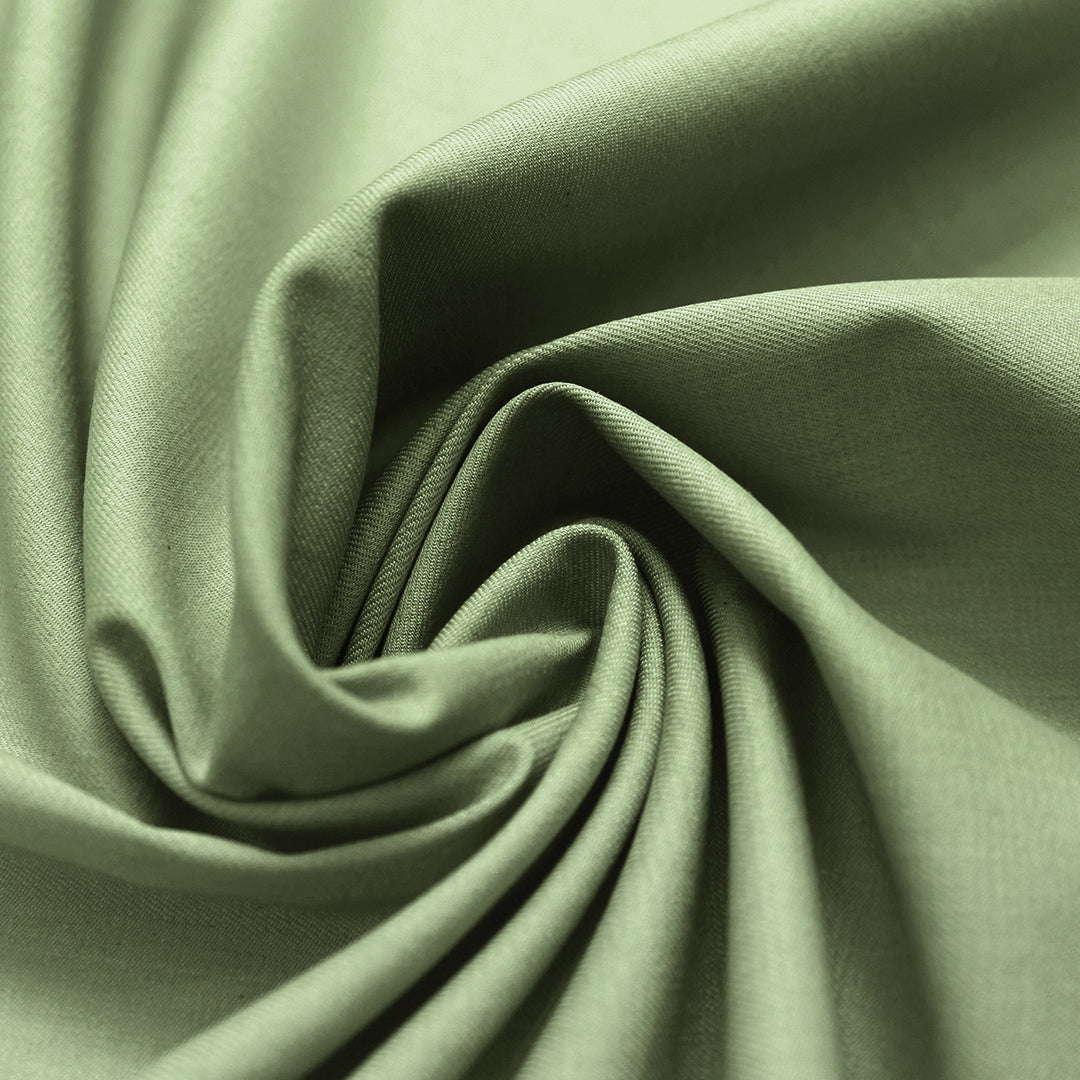 mid-weight stretch denim - thyme, Oeko-Tex cert. .75 yds