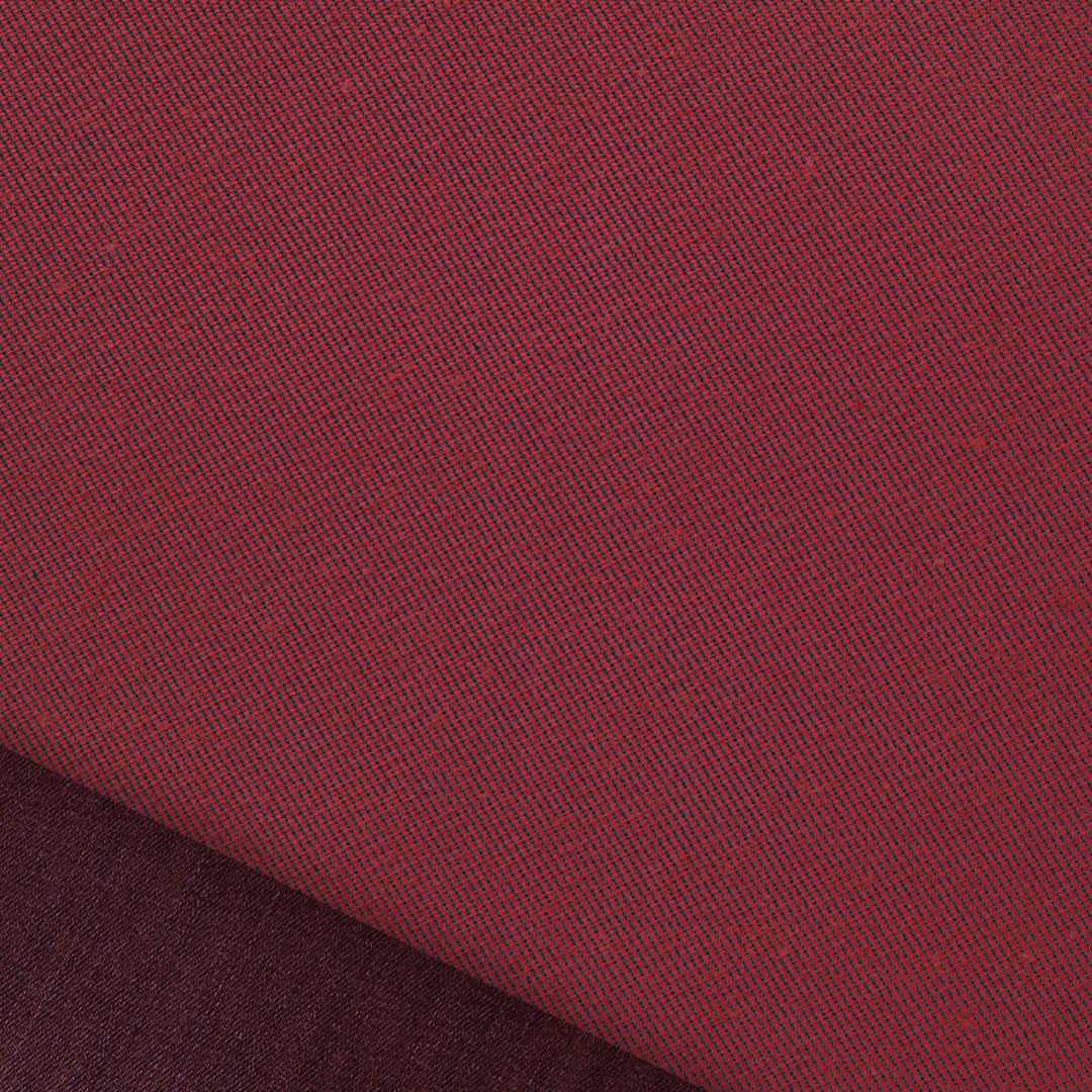 mid-weight stretch denim - wine/black, Oeko-Tex cert. 1.5 yd