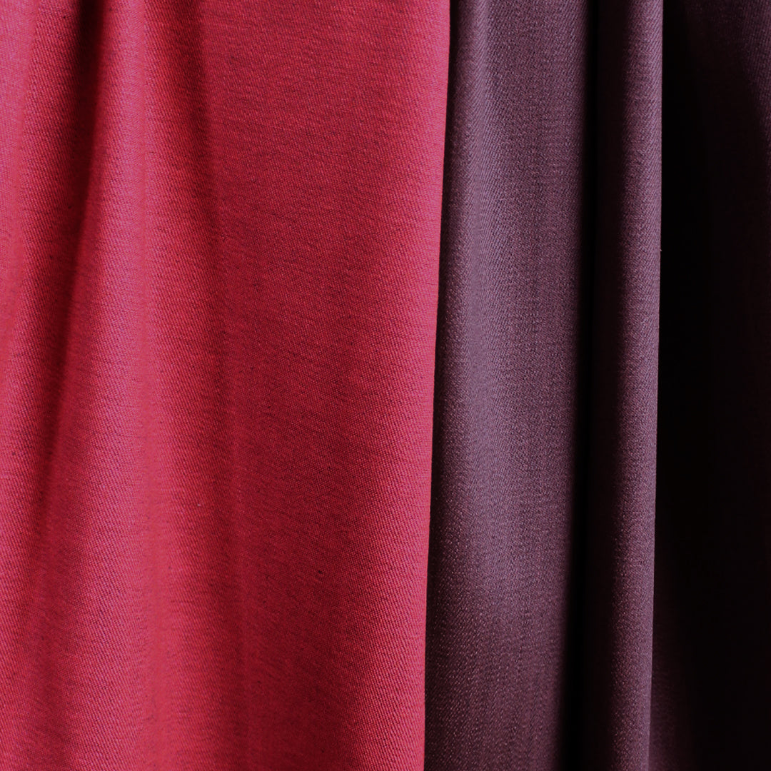 mid-weight stretch denim - wine/black, Oeko-Tex cert. 1.5 yd