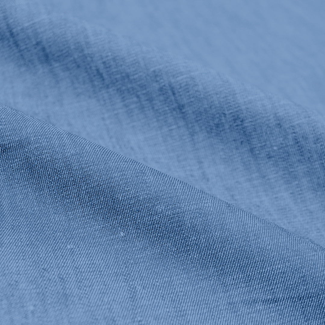 lightweight cotton denim, 4 oz. - bleachy blue, Oeko-Tex cert .5 yds