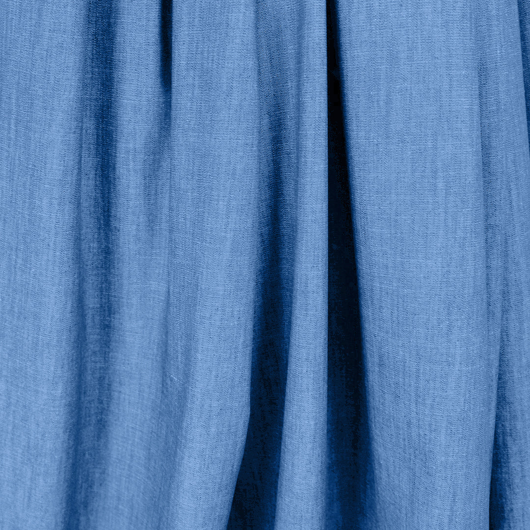 lightweight cotton denim, 4 oz. - bleachy blue, Oeko-Tex cert .5 yds