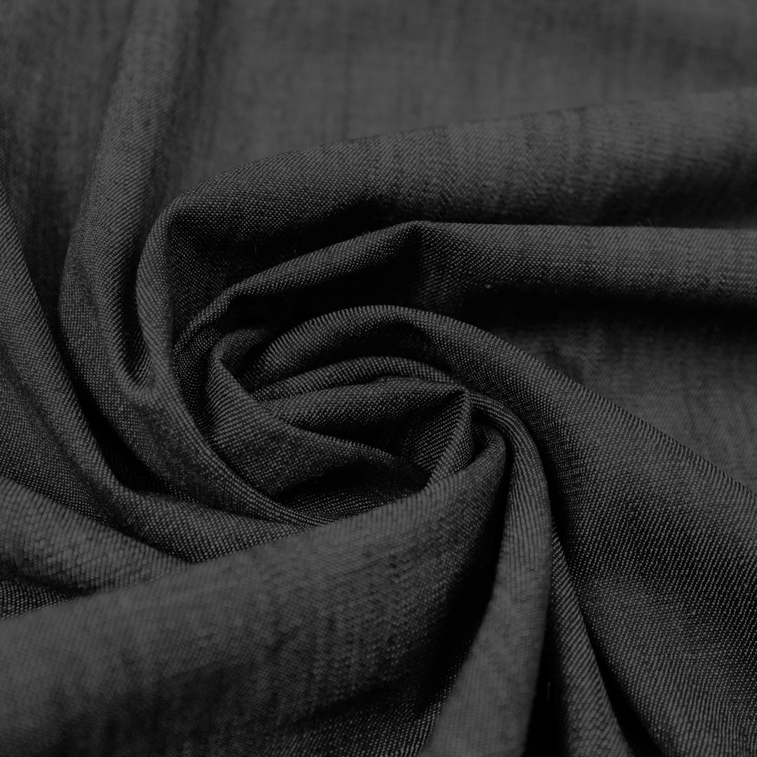 lightweight cotton denim, 4 oz. - soft black, Oeko-Tex cert 2.75 yds
