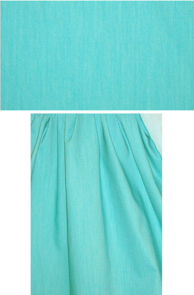 *new* stretch cotton blend denim - aqua