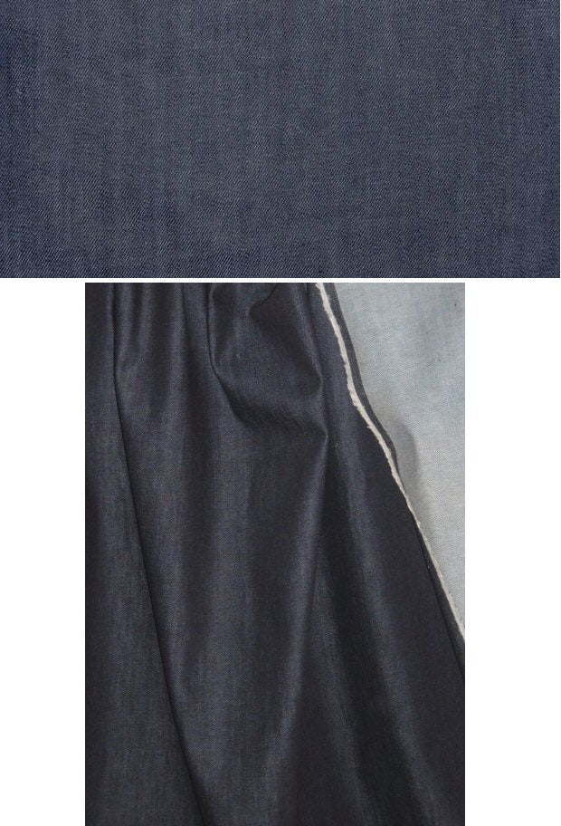 2-way stretch denim, dark indigo, medium weight
