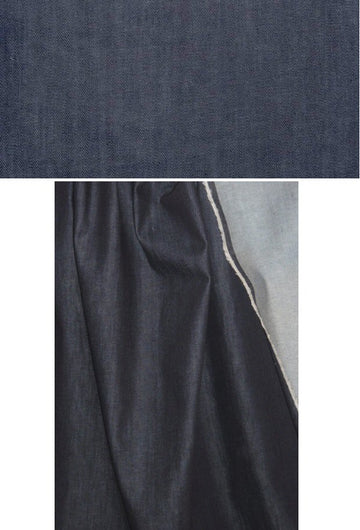 2-way stretch denim, dark indigo, medium weight