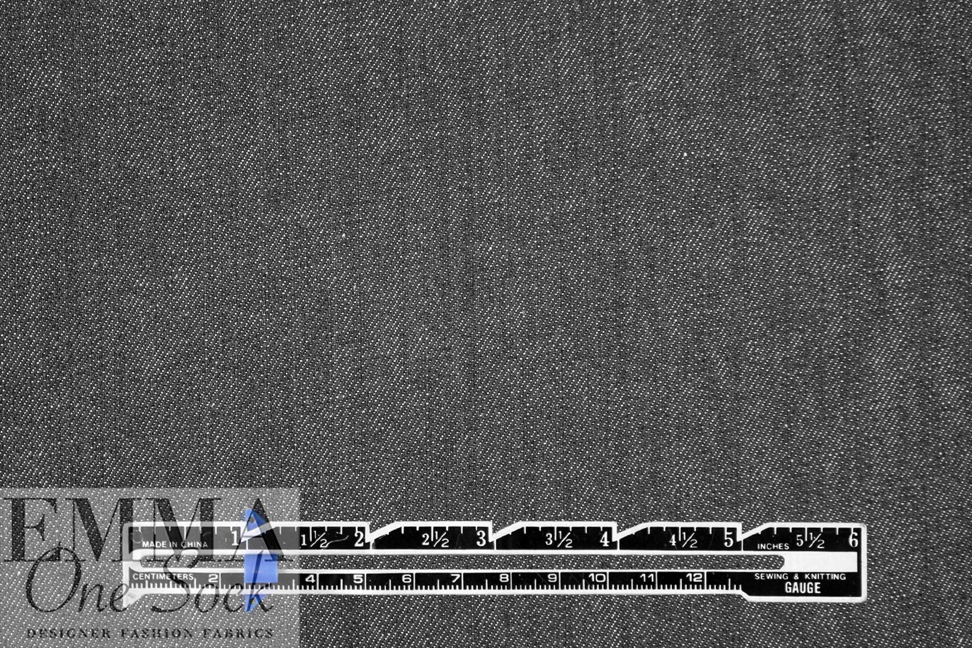 Cone Denim 9.75 oz. stretch denim - off black 1.25 yds