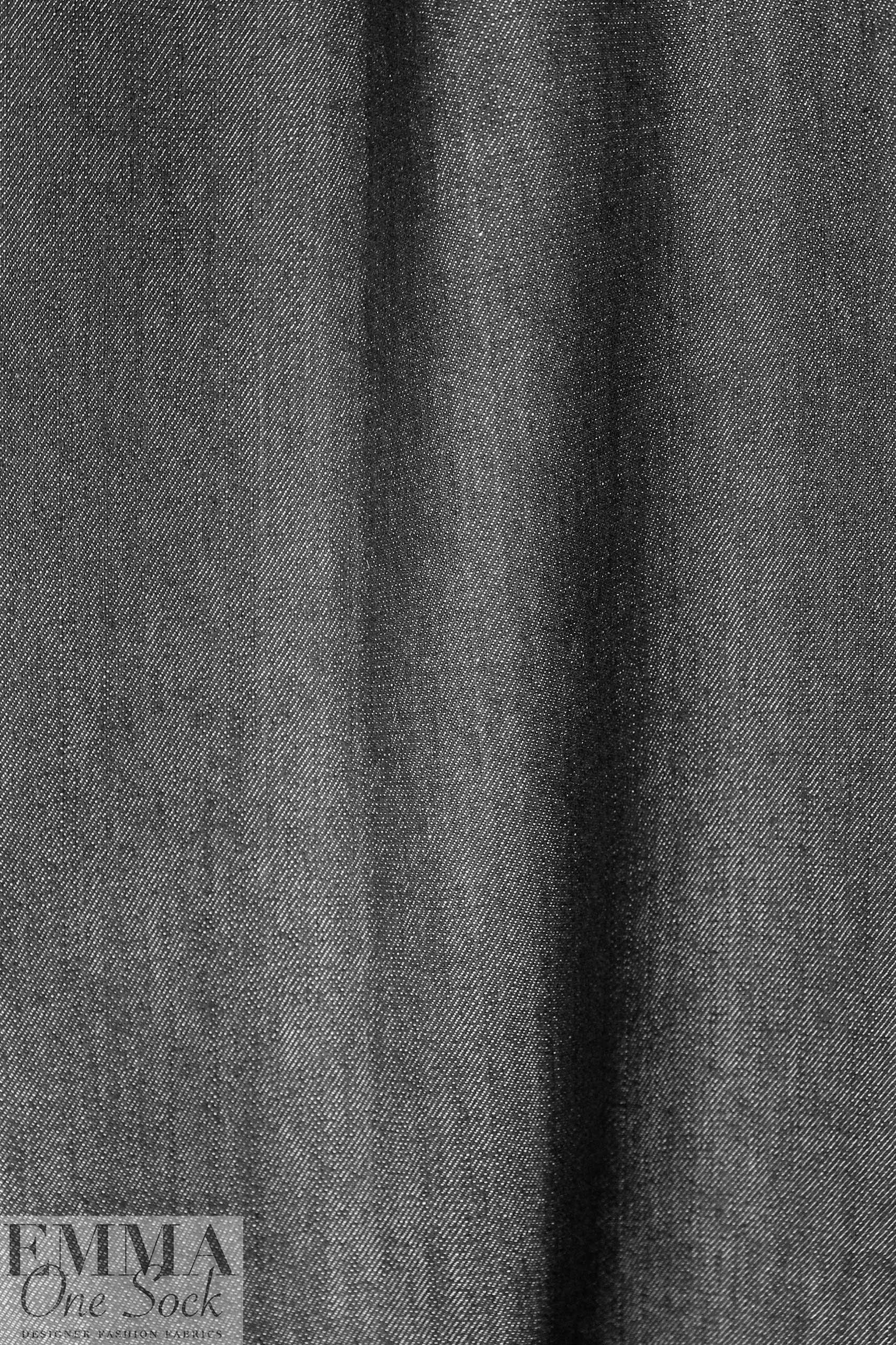 Cone Denim 9.75 oz. stretch denim - off black 1.25 yds