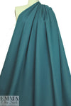 Italian 4-way stretch cotton denim - teal