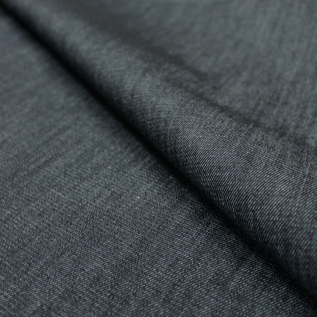 NY designer medium weight stretch denim - dk. indigo 1.25 yds