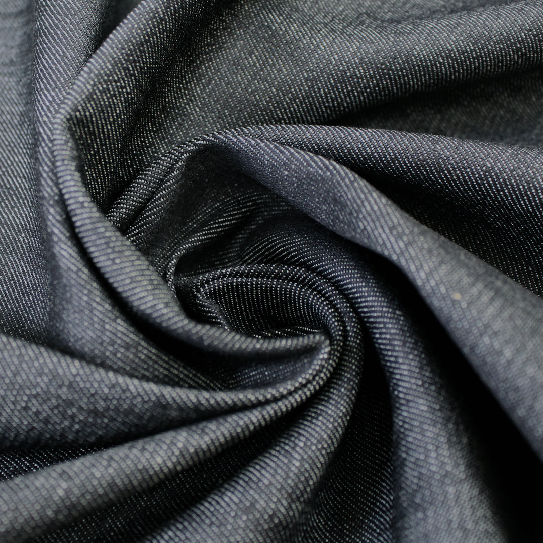 NY designer medium weight stretch denim - dk. indigo 1.25 yds